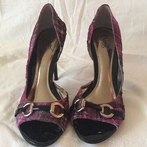 Carlos Santana Peep Toe High Heels
